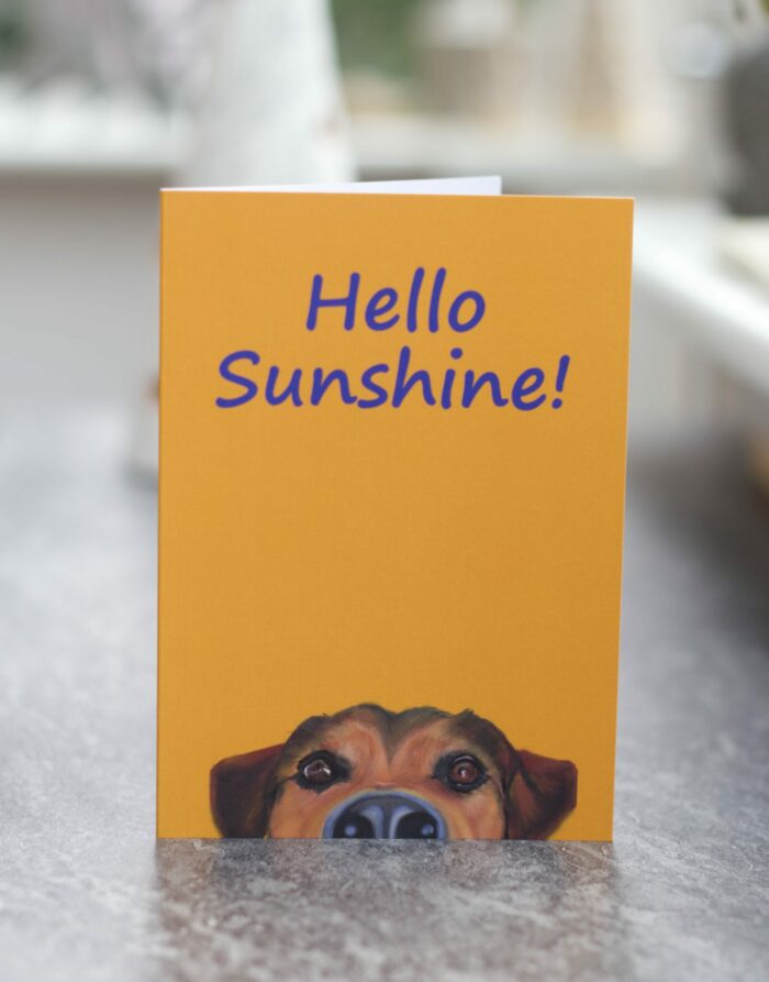 Digital A6 'Hello Sunshine' greetings card