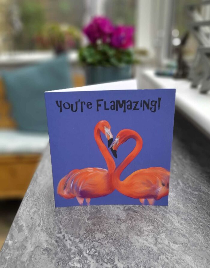Greeting cards by Raspberryspudwhistle – You're Flamazing