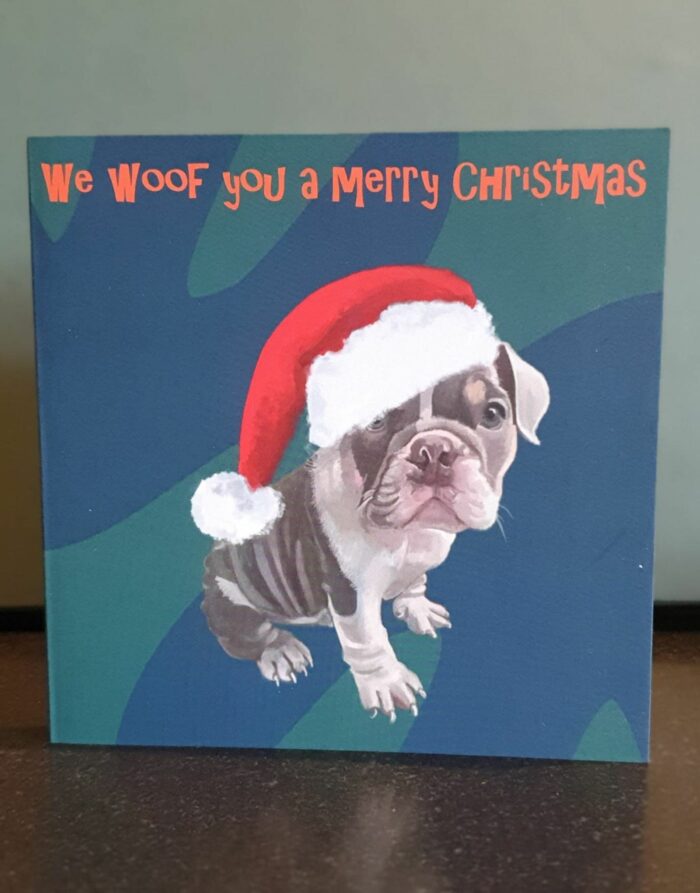 Xmas Greeting cards by Raspberryspudwhistle – We Woof you a Merry Christmas